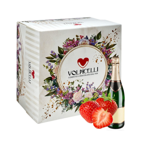 Cubotto Tenerezze con Mandorla al gusto di Fragola e Champagne